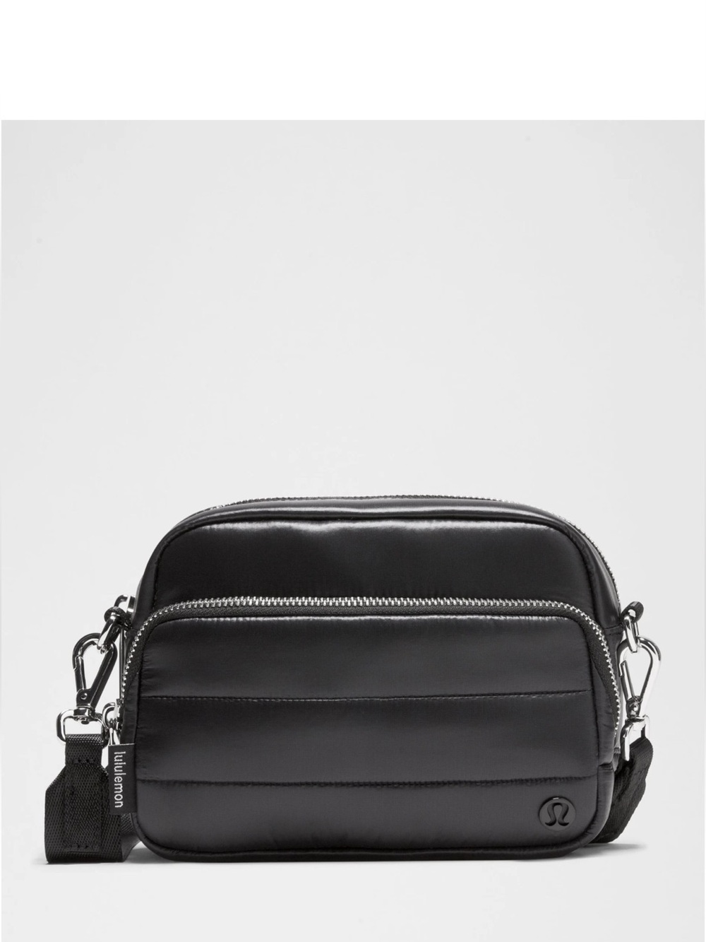 Lululemon Everywhere Crossbody Bag 2L Wunder Puff in Black/Silver Metal